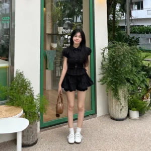 Sumi Set | Set 2 món sơmi chân váy xoè