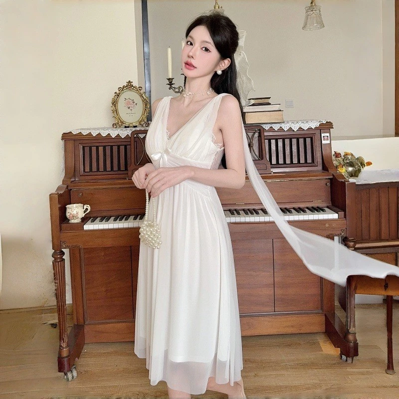 Váy ngủ nữ cổ điển kiểu Pháp - Ảnh 2